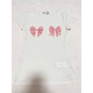 SCULPTOR リボンTシャツ(Tシャツ(半袖/袖なし))