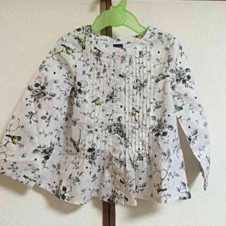 ベビーギャップ(babyGAP)の★新品★9601 baby GAP ベビーギャップ  花柄小鳥ブラウス  (ブラウス)