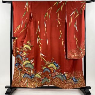 振袖 身丈154.5cm 裄丈65cm 正絹 秀品 【中古】(着物)