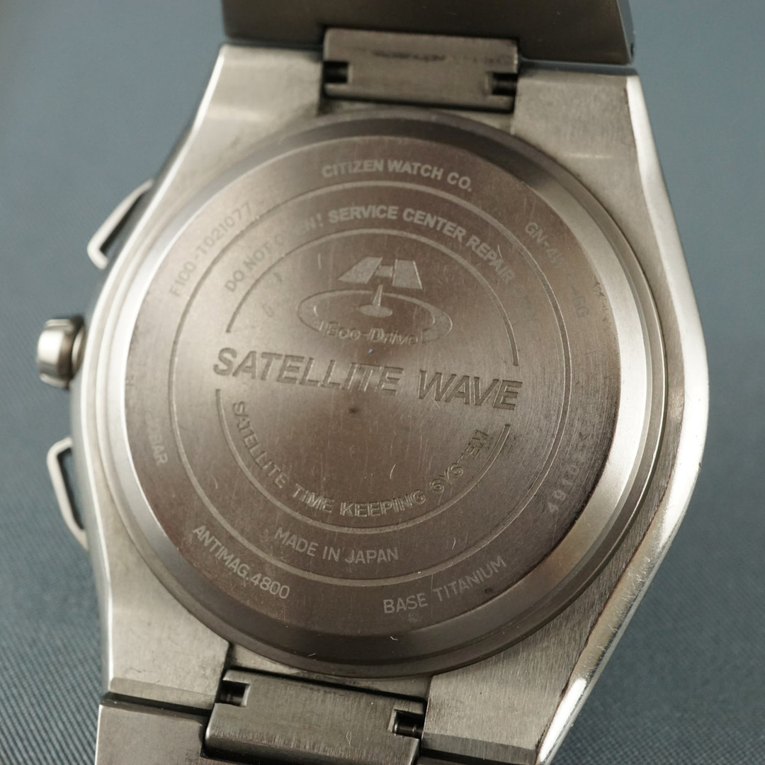 CITIZEN(シチズン)のCITIZEN シチズン 腕時計 USED美品 エコドライブ サテライトウェーブ ソーラー充電 衛星電波 チタン CC2006-53E メンズ X7050 メンズの時計(腕時計(アナログ))の商品写真