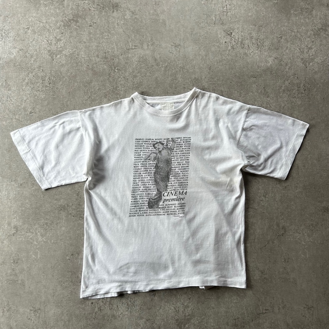 VINTAGE - 90s チャップリン 偉人tシャツ USA製 ホワイト XL相当