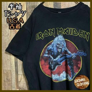 アイアン・メイデン バンド バンT ロック USA古着 メンズ 半袖 Tシャツ(Tシャツ/カットソー(半袖/袖なし))