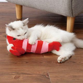 【特価商品】ペティオ (Petio) 猫用おもちゃ おどる電動けりぐるみ エビ(猫)