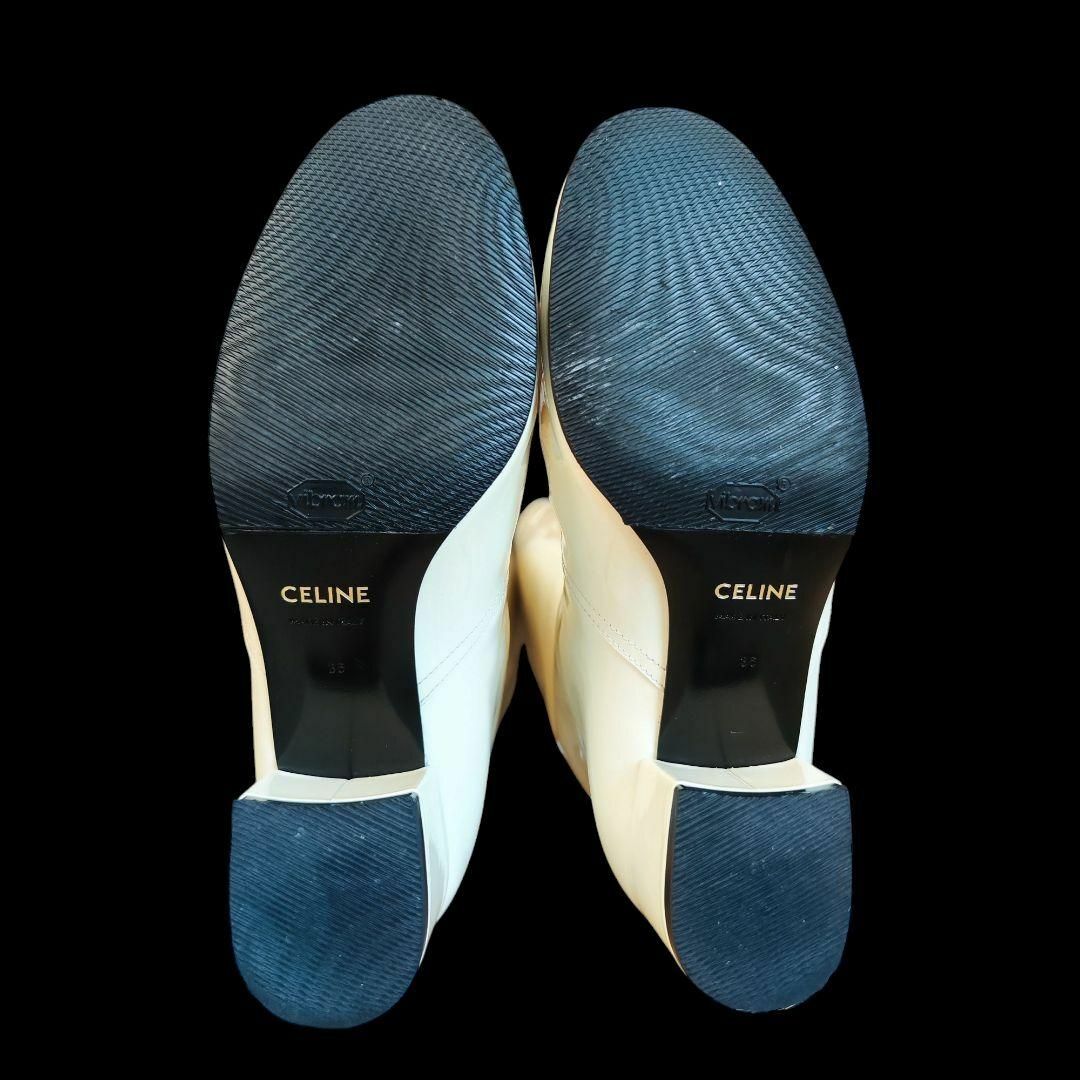 CELINE - 【美品】CELINE トリオンフ ハイブーツ ホワイト 36