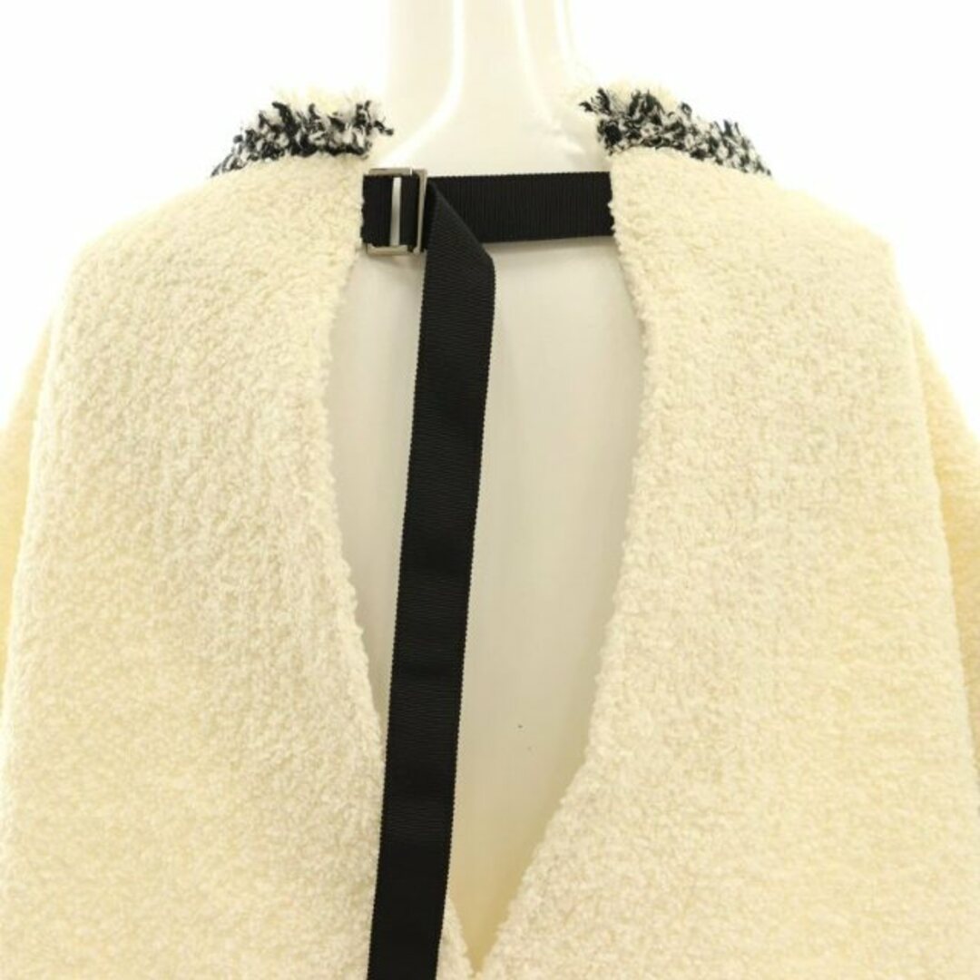 sacai - サカイ 23年 ツイードプルオーバーベスト フリンジ 2
