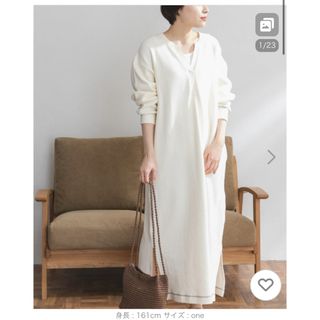 アーバンリサーチドアーズ(URBAN RESEARCH DOORS)のURBAN RESEARCH FORK&SPOONライスサーマルワンピース(ロングワンピース/マキシワンピース)
