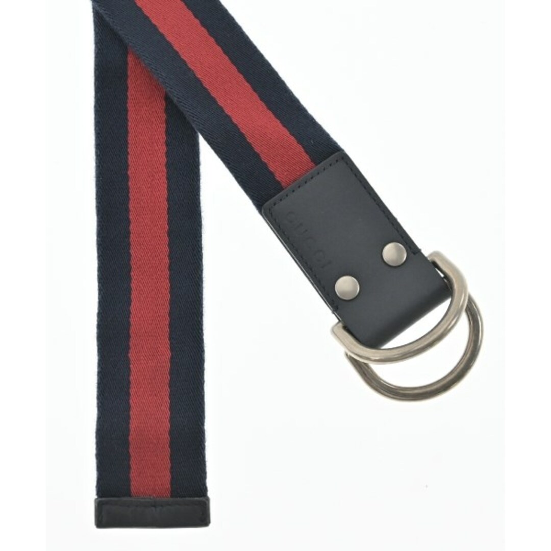 GUCCI - GUCCI グッチ ベルト 95 紺x赤 【古着】【中古】の通販