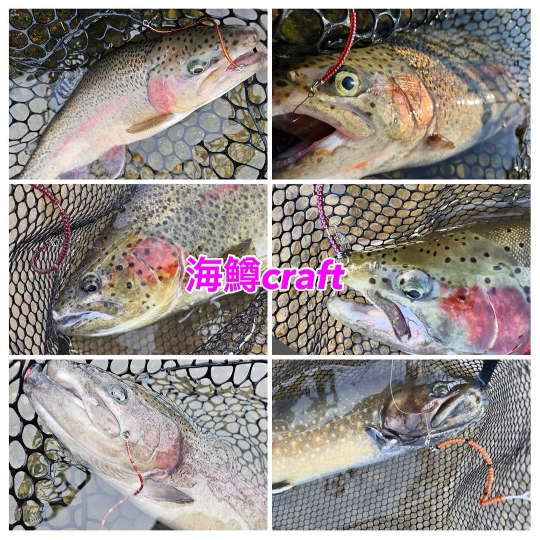管釣り エリアトラウト【巻き直し不要】海鱒スパイラルルアー