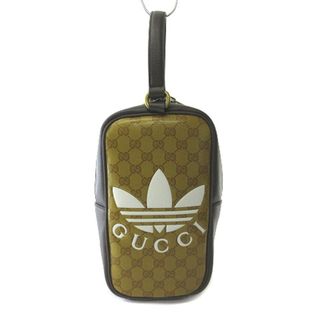 グッチ(GUCCI)のグッチ 702387 ミニトップハンドルバッグ PVC×レザー セカンドバッグ (セカンドバッグ/クラッチバッグ)
