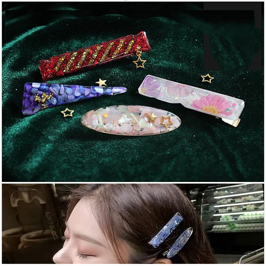 サムコス 約50個入り ヘアクリップ クリップ 土台 金具 パーツ 髪留め ヘア コスメ/美容のヘアケア/スタイリング(その他)の商品写真