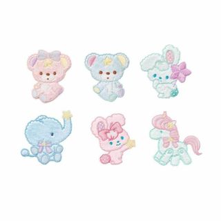 GOODCHI アイロン ワッペン 動物 ウール 6枚セット おしゃれ パッチ (その他)