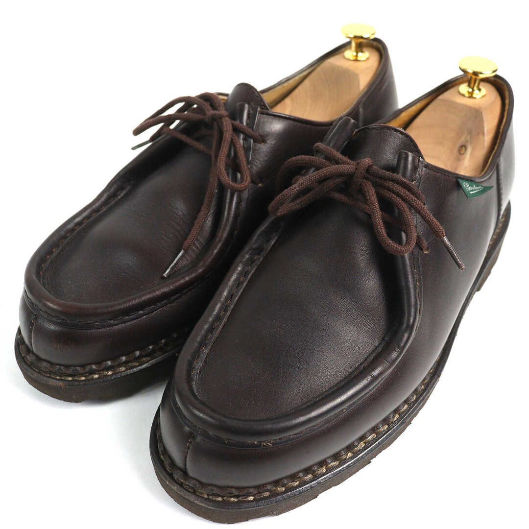 Paraboot - 極美品△Paraboot パラブーツ MICHAEL ミカエル チロリアンシューズ レザーシューズ ダークブラウン 41 保存袋付き イタリア製 メンズ