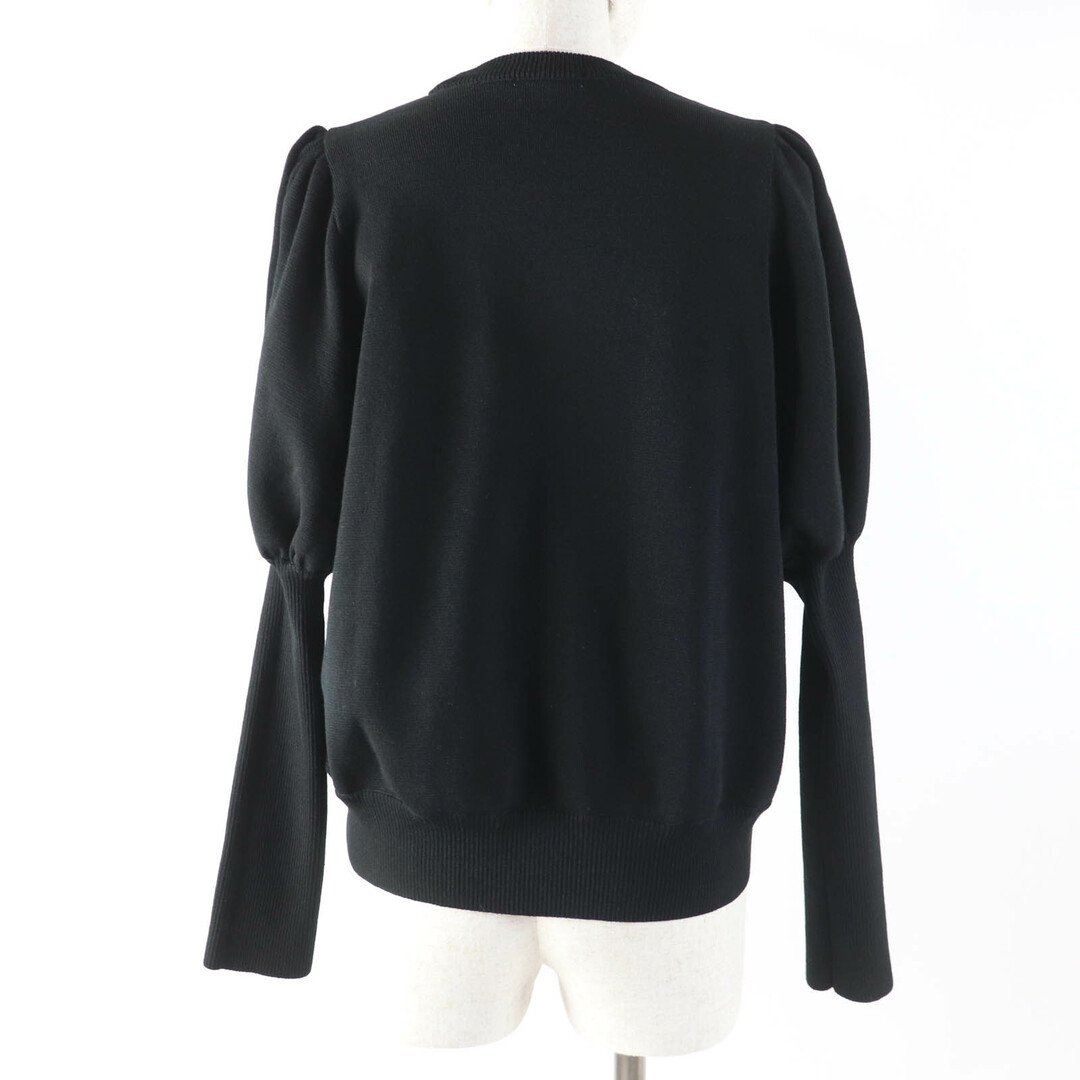極美品☆yori ヨリ YR2235-136AW ウール パフスリーブ 長袖 ニット トップス ブラック 38 日本製 正規品 レディース レディースのトップス(ニット/セーター)の商品写真