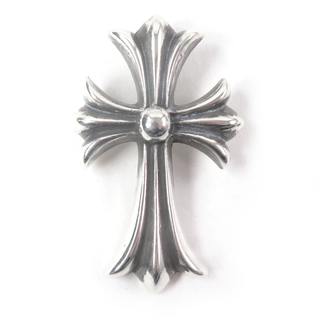 Chrome Hearts - 良品□CHROME HEARTS クロムハーツ スモール CHクロス ネックレスチャーム ペンダントトップ アクセサリー SV925 シルバー 重量18.3g メンズ
