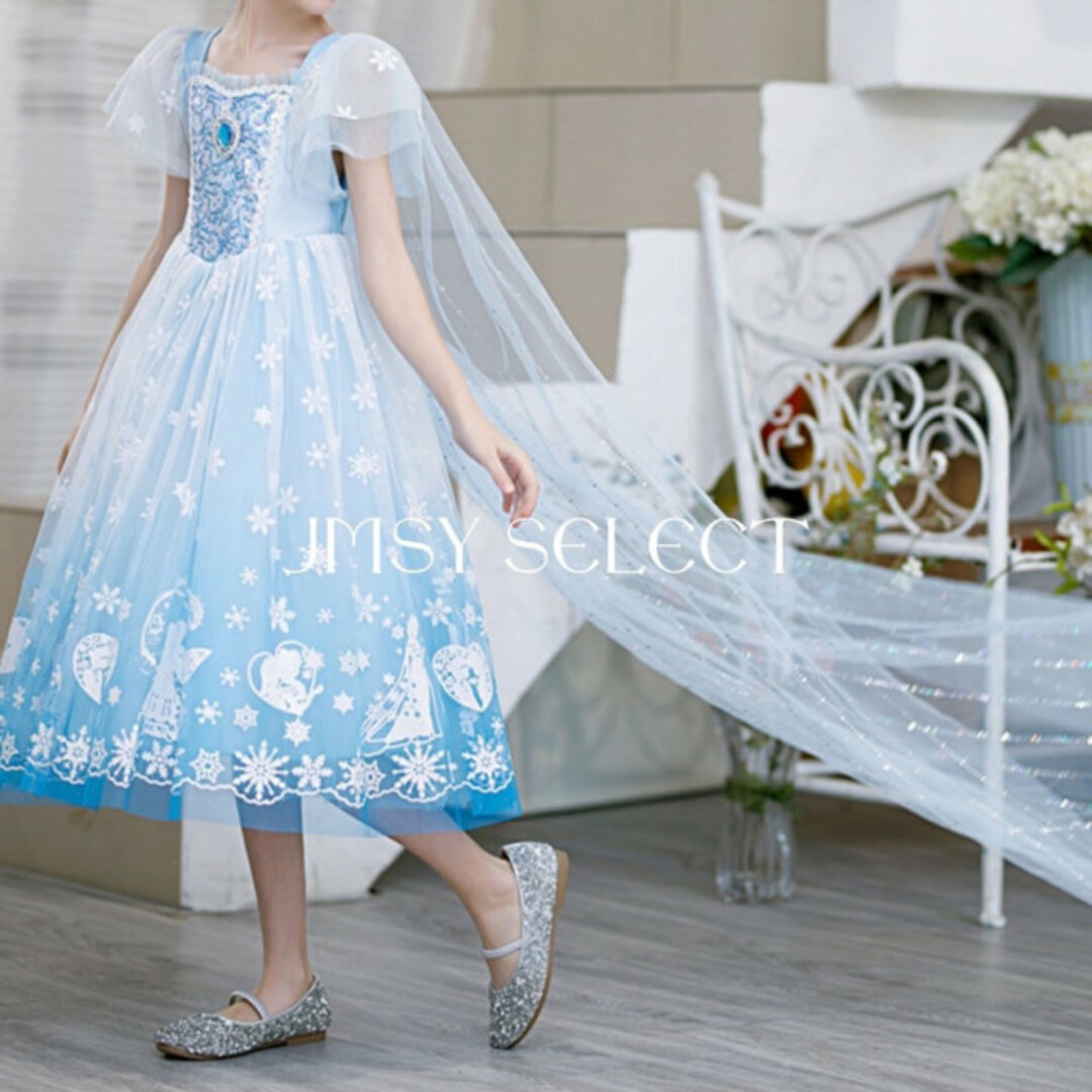新品 アナ雪ドレス アナ雪 フォーマル プリンセスドレス