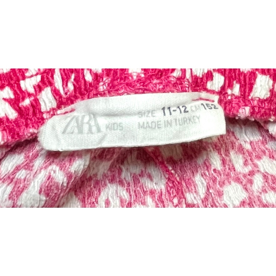 ZARA KIDS(ザラキッズ)のZARA KIDS フラワー プリント ワイド パンツ 150 152  キッズ/ベビー/マタニティのキッズ服女の子用(90cm~)(パンツ/スパッツ)の商品写真