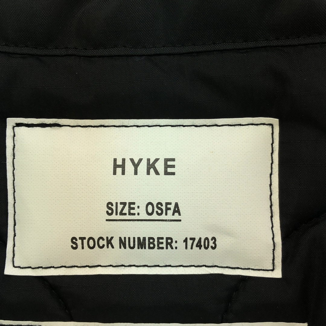 HYKE - HYKE ハイク 23AW QUILTED CROPPED VEST キルティング