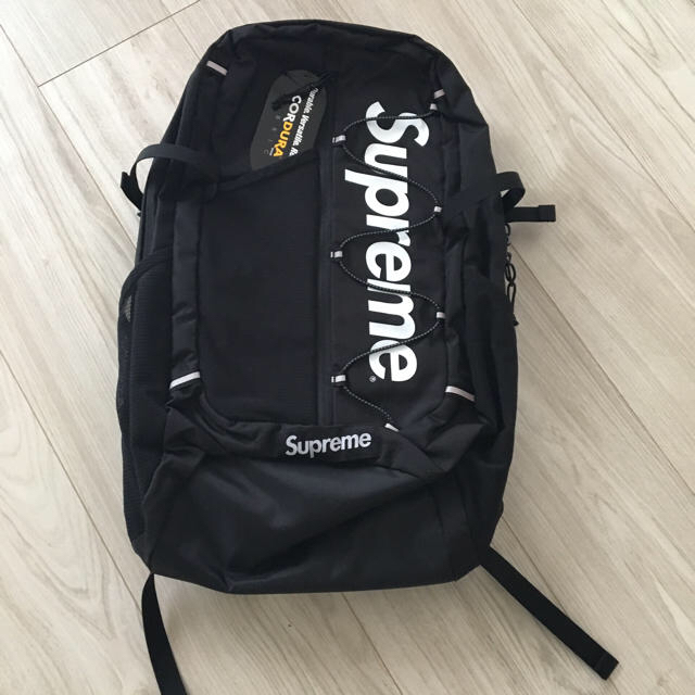 Supreme(シュプリーム)の17ss supreme Back Pack 黒 メンズのバッグ(バッグパック/リュック)の商品写真