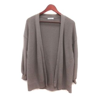 グローバルワーク(GLOBAL WORK)のグローバルワーク GLOBAL WORK カーディガン ニット 長袖 F 茶(カーディガン)