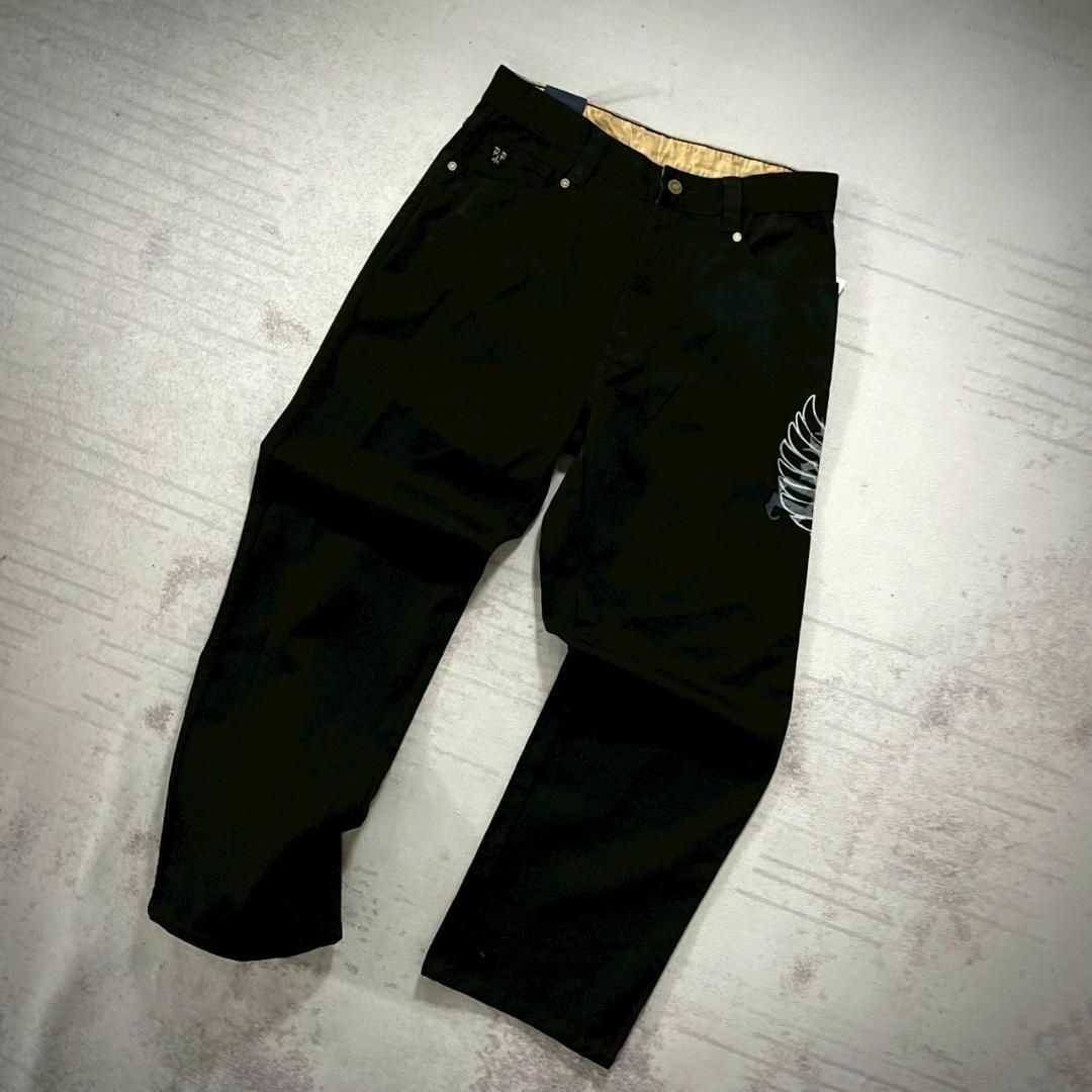 希少 Pelle Pelle ラバープリント 総柄デニムパンツ ワイド y2k