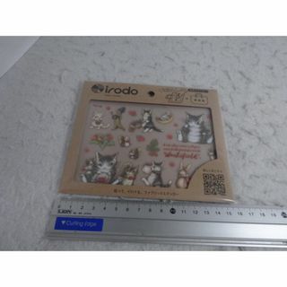新品　irodo 　ベリー　シール　布用　ステッカー　わちふぃーるど　ダヤン　猫(シール)
