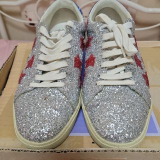 サンローラン(SAINT LAURENT)の名作Saint Laurent サンローラン ラメ グリッター スニーカー 42(スニーカー)