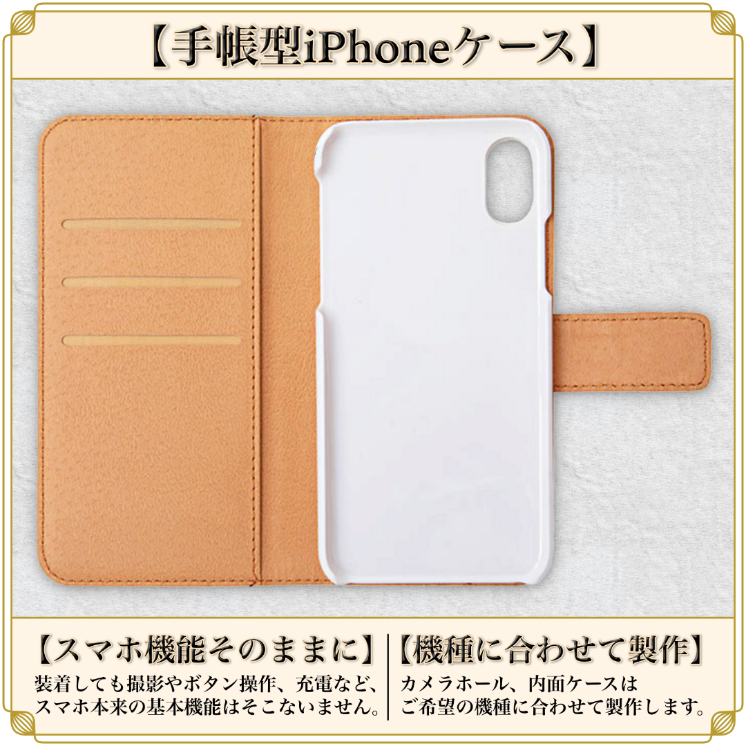 モネ『トルヴィルのホテル』手帳型iPhoneケース スマホ/家電/カメラのスマホアクセサリー(iPhoneケース)の商品写真