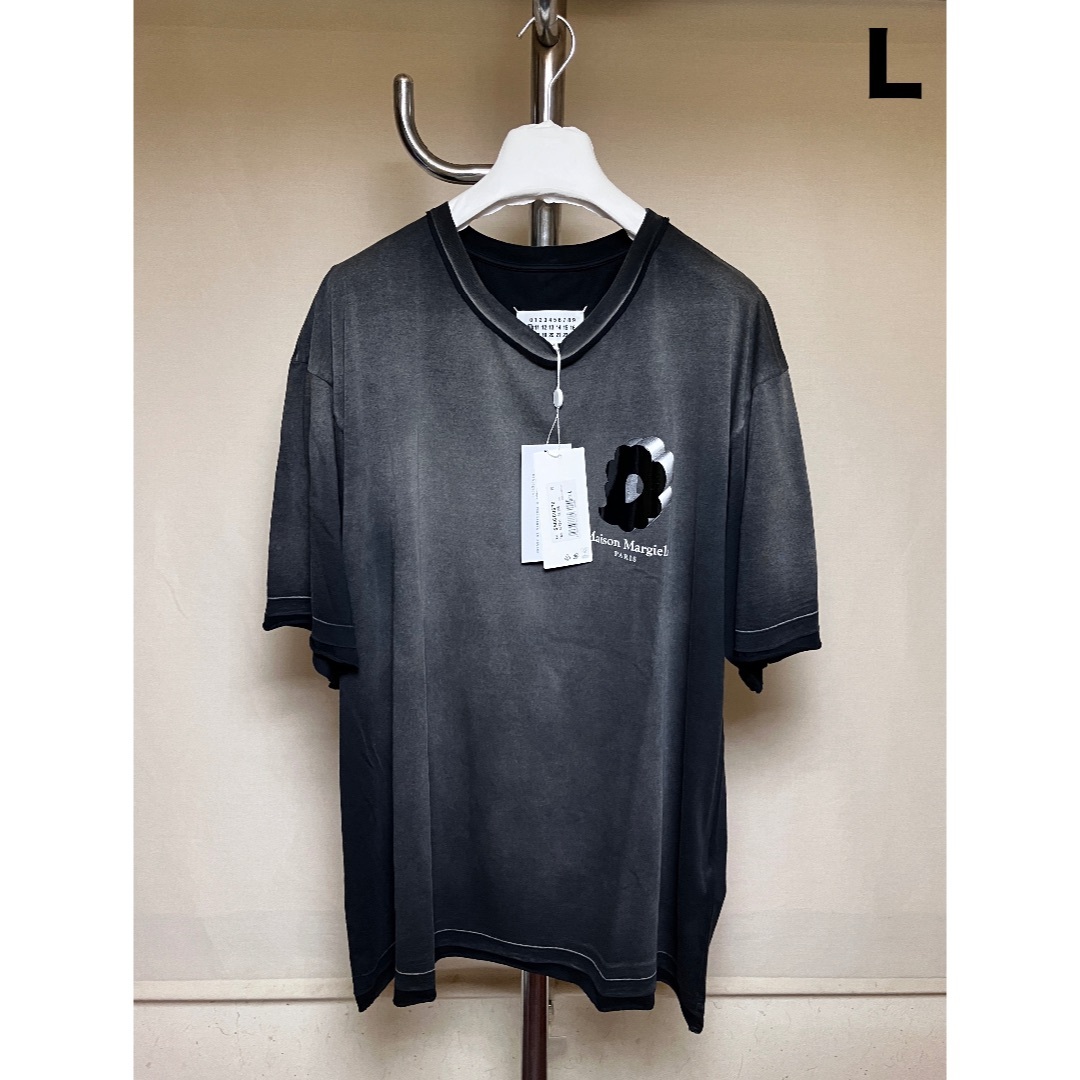 Maison Margiela（旧Maison Martin Margiela） - 新品 L マルジェラ 23ss デストロイ加工Tシャツ 黒系統 6531
