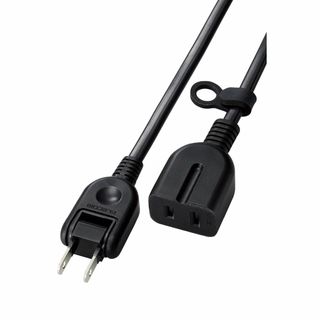 エレコム 電源タップ 延長コード 2m ほこり防止シャッター付き 極性対応 3ピ(PC周辺機器)