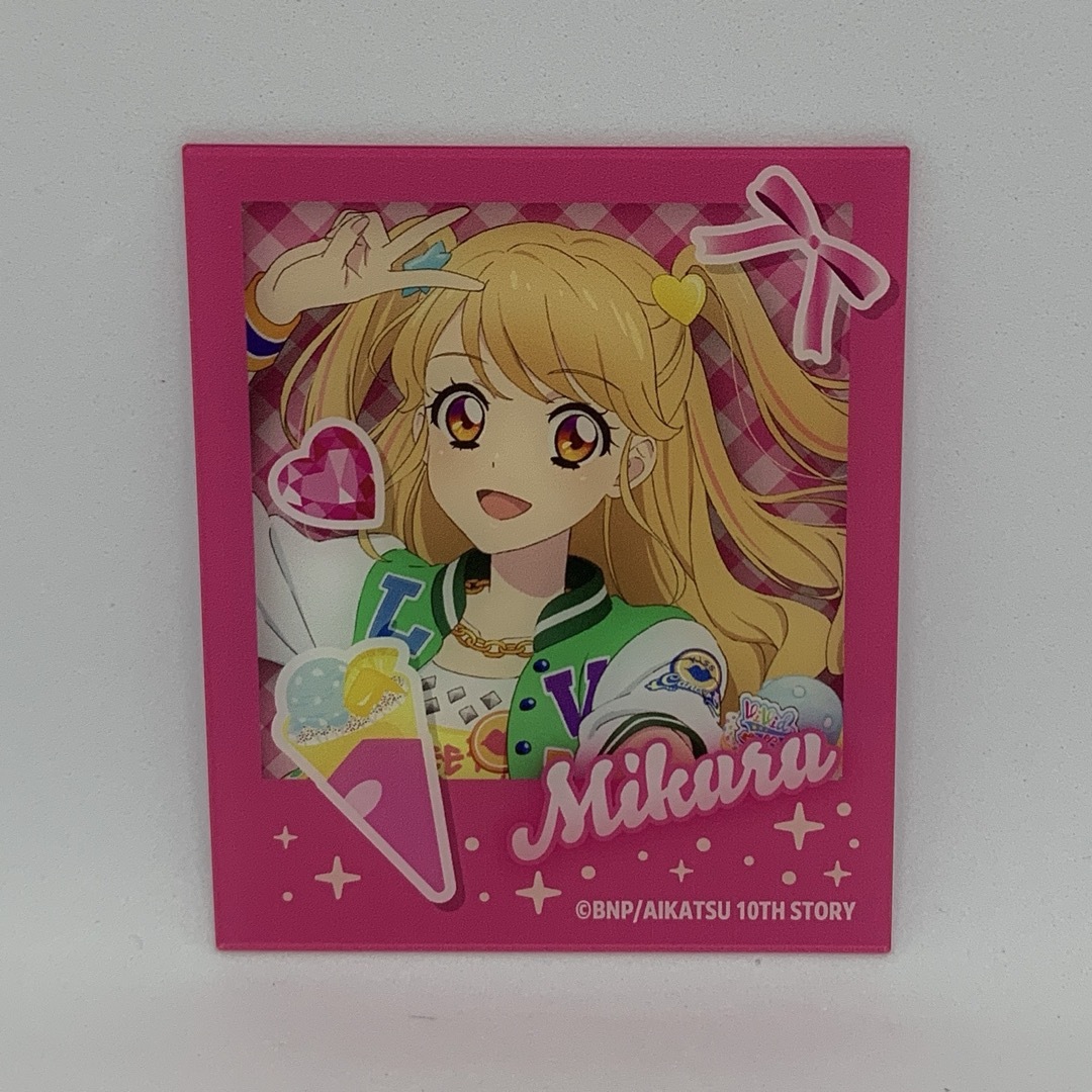 アイカツ 夏樹みくる マリオンクレープ インスタントフォト風コレクション エンタメ/ホビーのおもちゃ/ぬいぐるみ(キャラクターグッズ)の商品写真