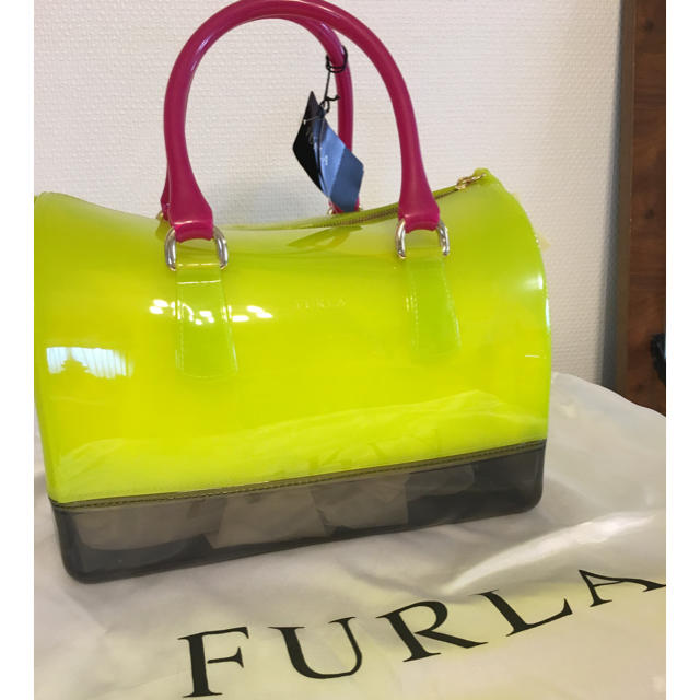 【値下げしました‼️⠀】FURLA バイカラー キャンディバック