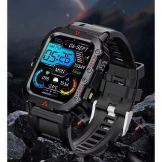 【新品未使用】大画面スマートウォッチ LAXASFIT Q11 BK(腕時計(デジタル))