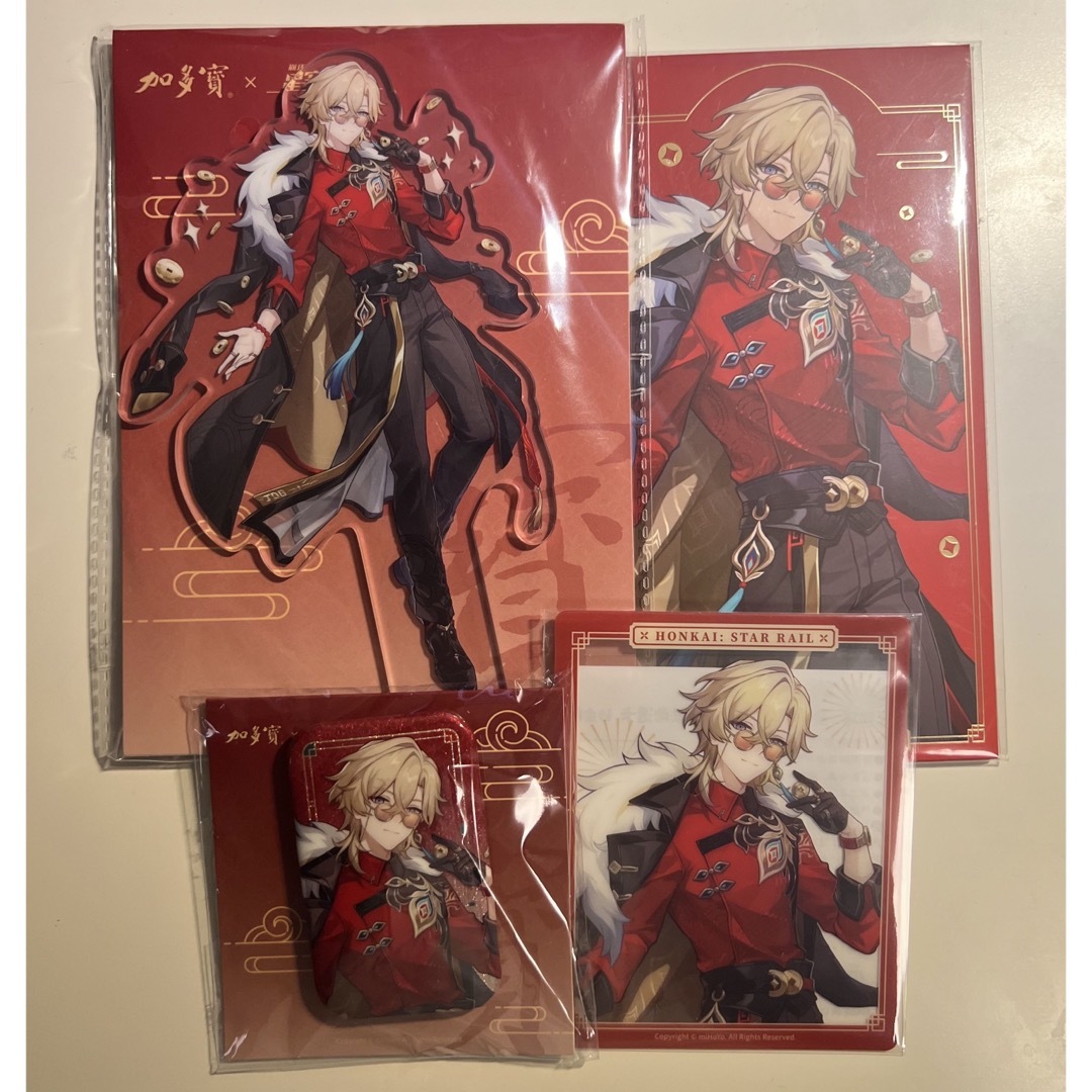 崩壊スターレイル アベンチュリン 新年限定 缶バッジ アクリルスタンド コラボ エンタメ/ホビーのおもちゃ/ぬいぐるみ(キャラクターグッズ)の商品写真