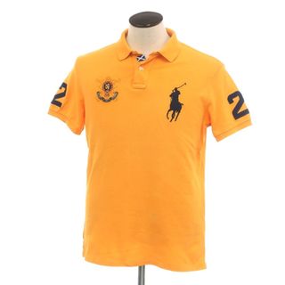 ポロラルフローレン(POLO RALPH LAUREN)の【中古】ポロ ラルフローレン Polo Ralph Lauren コットン 鹿の子 半袖ポロシャツ イエローオレンジ系【サイズL】【メンズ】(ポロシャツ)