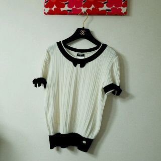 シャネル(CHANEL)のCHANEL♡リボントップス(Tシャツ(半袖/袖なし))