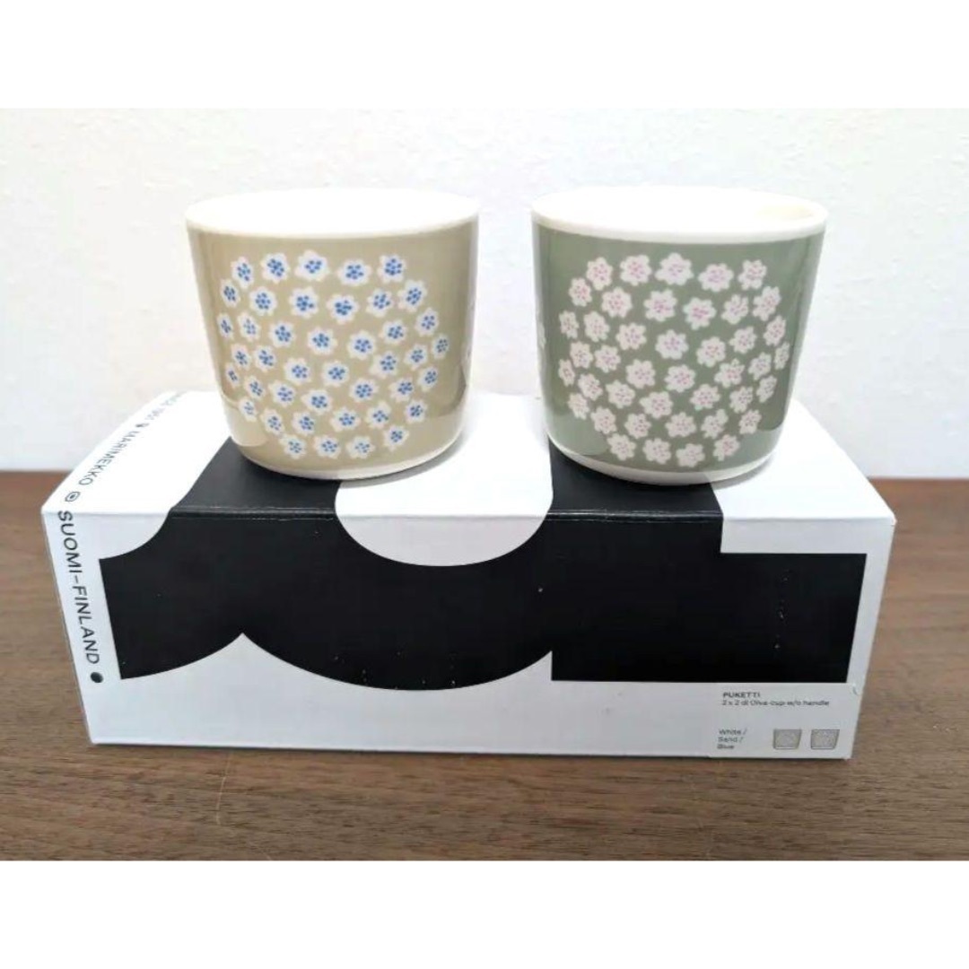 marimekko(マリメッコ)のマリメッコ marimekko ラテマグ プケッティ 新品 2個 インテリア/住まい/日用品のキッチン/食器(グラス/カップ)の商品写真