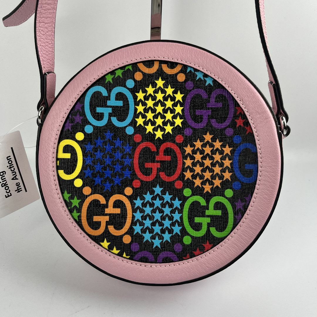 GUCCI - GUCCI カラフルGGロゴ ラウンドショルダーバッグ
