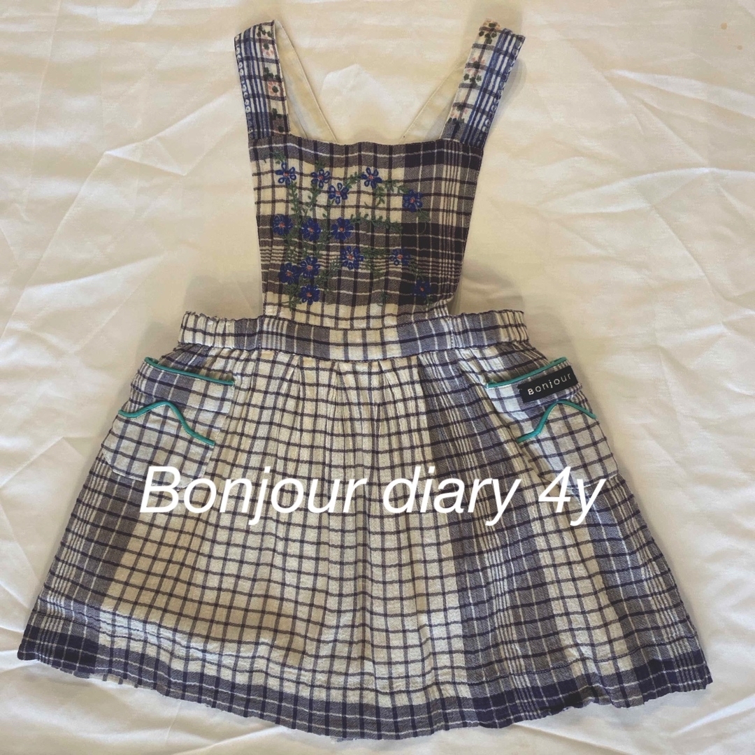 Caramel baby&child - Bonjourdiary エプロンワンピ4yの通販 by Caramel baby&child - Bonjourdiary エプロンワンピ4yの通販 by