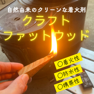 【火付け・炭起こしに最適‼️】エコ着火剤 クラフトファットウッド通常版450g(その他)