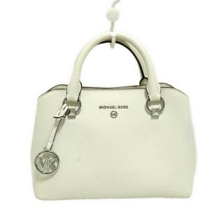 マイケルコース(MICHAEL KORS)のMICHAEL KORS(マイケルコース) ハンドバッグ美品  - 白 レザー(ハンドバッグ)