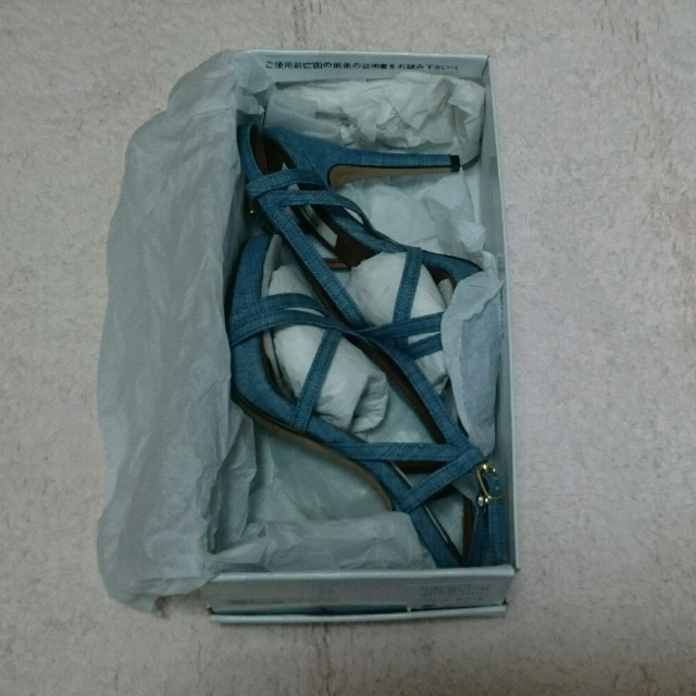 ESPERANZA(エスペランサ)のりん様専用 エスペランサ  デニム細ストラップサンダル レディースの靴/シューズ(サンダル)の商品写真