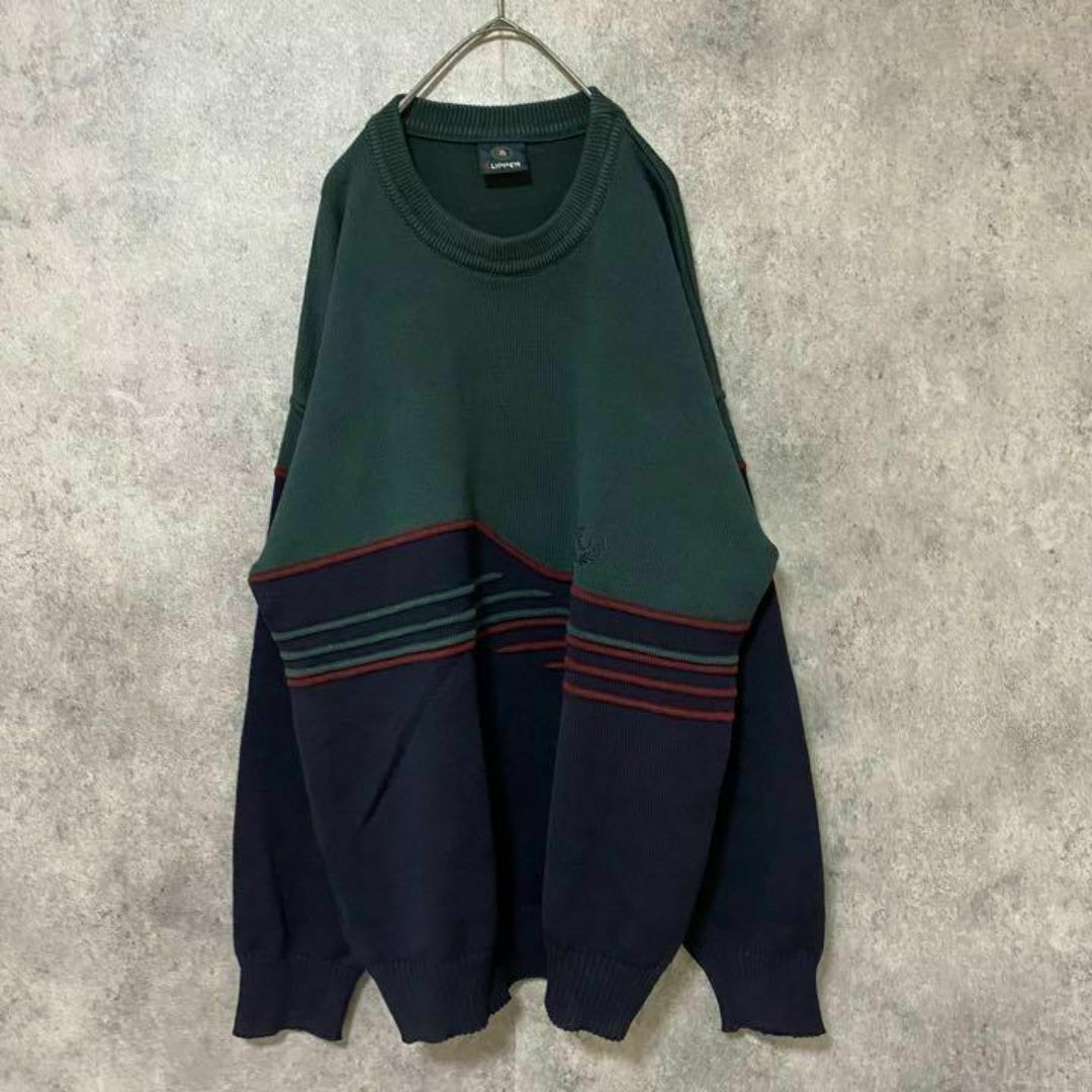 VINTAGE(ヴィンテージ)の90s vintage 柄ニット　セーター　メンズ XL 古着　個性派　Y3 メンズのトップス(ニット/セーター)の商品写真