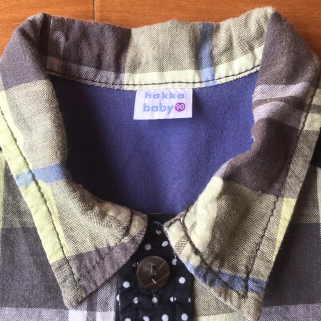 hakka baby(ハッカベビー)のHAKKA BABY☆チェックシャツ キッズ/ベビー/マタニティのキッズ服男の子用(90cm~)(Tシャツ/カットソー)の商品写真