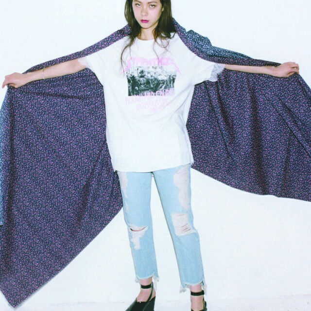 _skcn213727様専用 レースリメイクビッグTシャツ