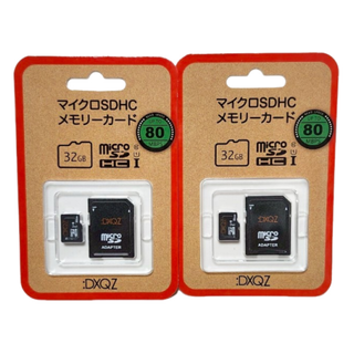 マイクロ SDHC メモリーカード 32GB　変換アダプタ付 クラス10　2枚