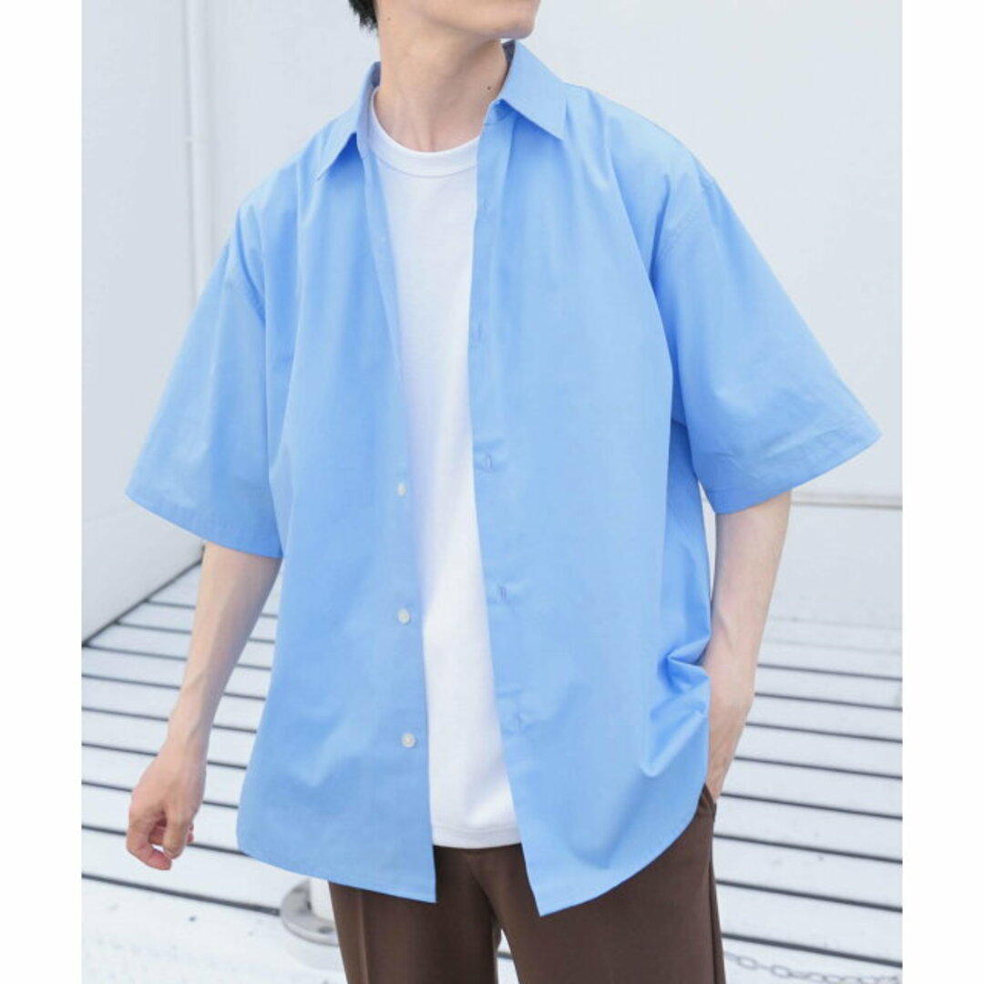 URBAN RESEARCH ITEMS(アーバンリサーチアイテムズ)の【SAXE BLUE】抗菌防臭ブロードショートスリーブシャツ メンズのトップス(シャツ)の商品写真