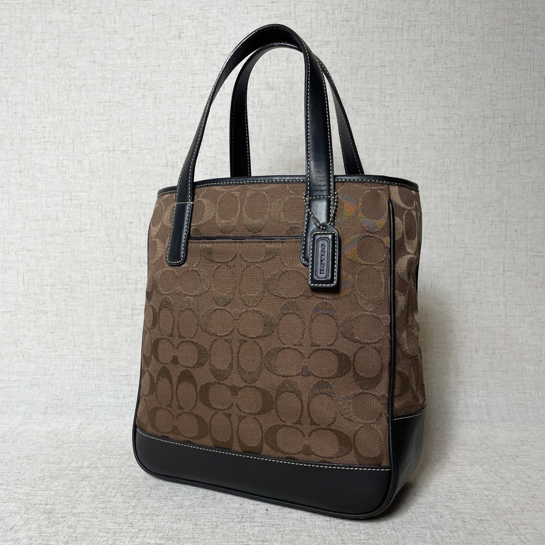 COACH - 2504-232｜美品｜コーチ シグネチャー ハンドバッグ ダークブラウン