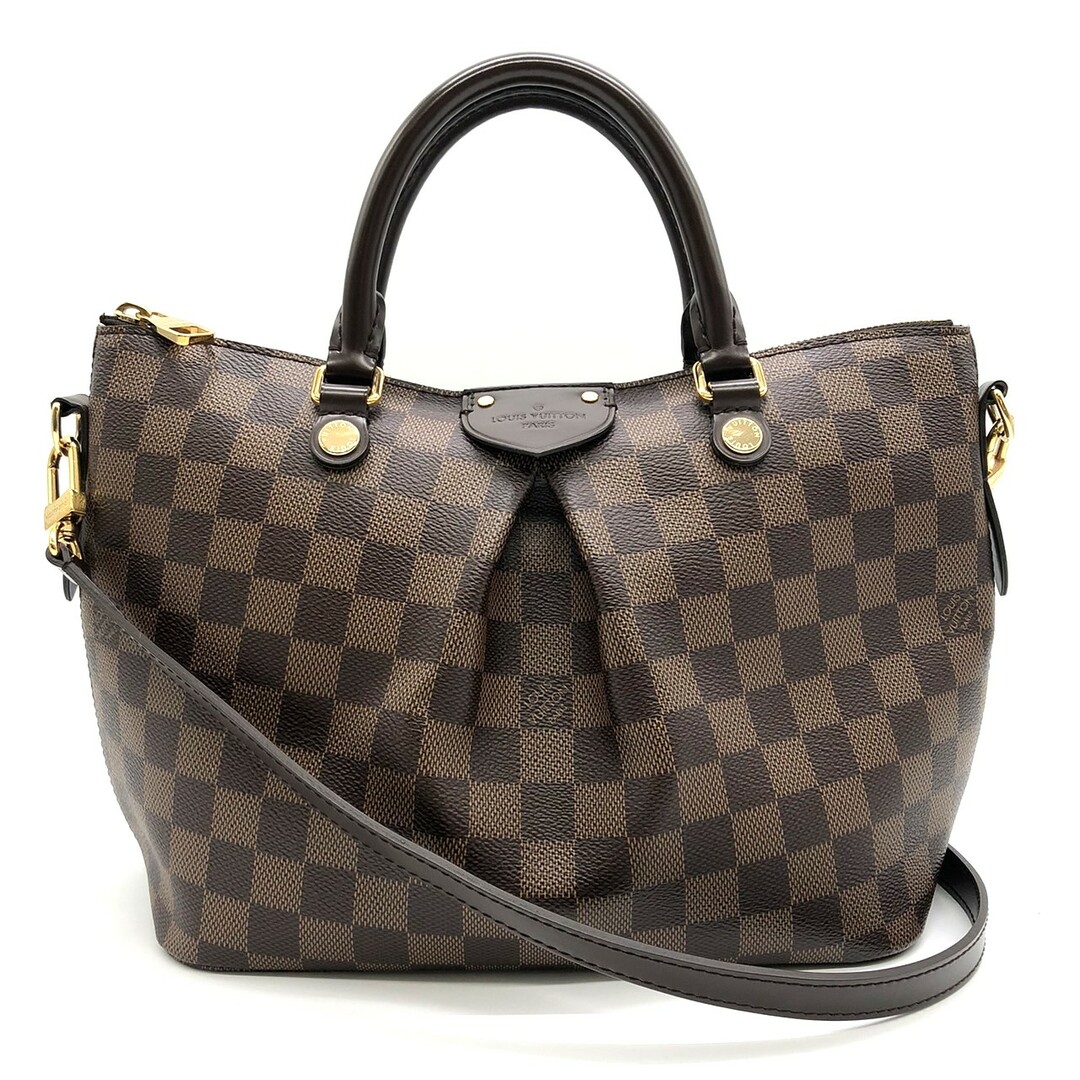 LOUIS VUITTON - LOUIS VUITTON ルイ・ヴィトン  シエナPM N41545  ショルダーバッグ ハンドバッグ 2way ダミエキャンバス ブラウン レディースファッション【中古】