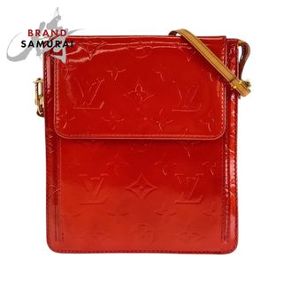 ルイヴィトン(LOUIS VUITTON)の美品 LOUIS VUITTON ルイヴィトン モノグラム ヴェルニ モット ルージュ ゴールド金具 エナメル M91137 ショルダーバッグ レディース 410119 【中古】(ショルダーバッグ)