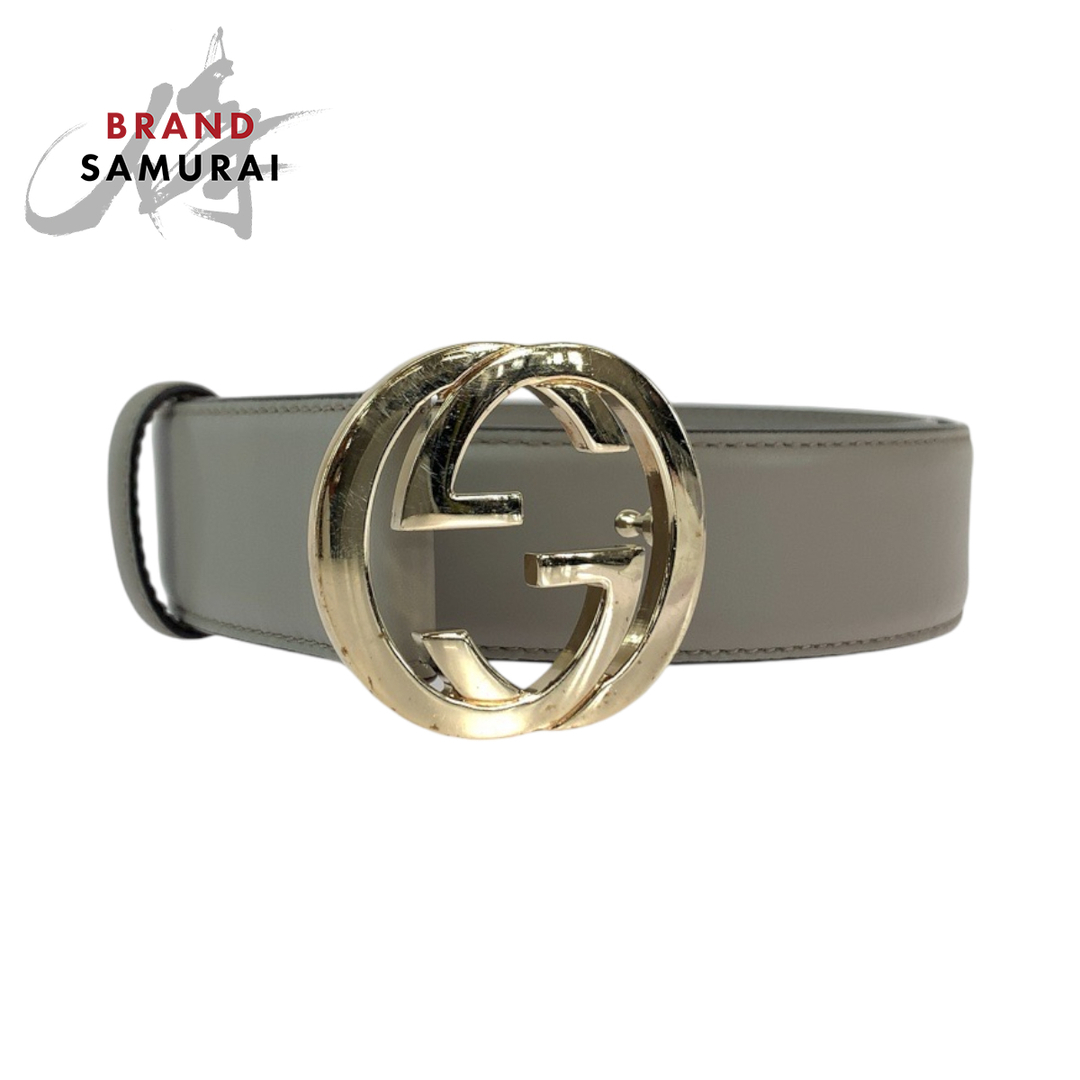 GUCCI - 美品 GUCCI グッチ インターロッキング 80cm/32inc GUCCI - 美品 GUCCI グッチ インターロッキング 80cm/32inc